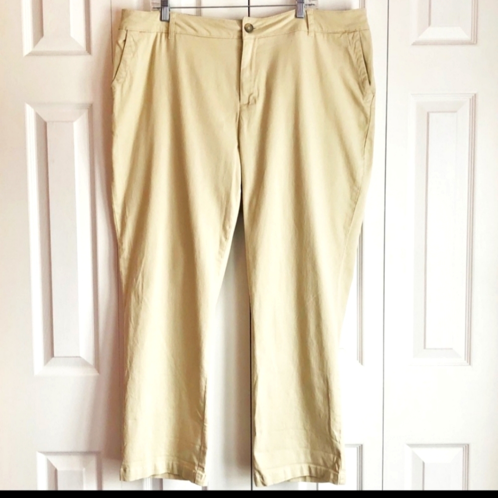 New Woman Within Light Khaki Chino Pants Size 20W